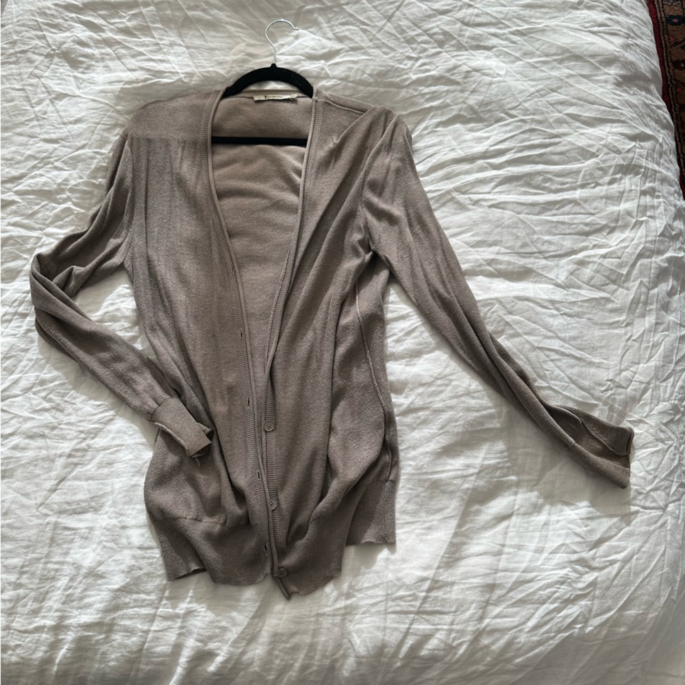 Alexander Wang taupe cardigan